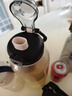 炊大皇玻璃杯大容量运动茶水分离耐高温玻璃水壶黑色1500ml 实拍图
