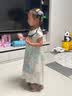 萌乎小冰莓 汉服女童旗袍2026夏新款国风裙子中式儿童连衣裙 粉色 110 实拍图