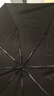 【爆款雨伞】加大雨伞男女商务伞大号格子折叠雨伞双人三人晴雨伞 黑色UV（自动款） 实拍图