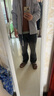 罗蒙（ROMON）夹克男潮流春季商务行政立领宽松休闲防风外套男装JK83 灰色 4XL 实拍图