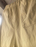 无印良品（MUJI）女式 汉麻 宽版裤 裤子女款 休闲裤阔腿裤长裤女装  25年夏季 黄色 BE1SKC5S S （155/62A） 实拍图
