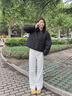 波司登（BOSIDENG）25新款90绒羽绒服短款无缝胶囊复古时尚巴恩风显瘦翻领外套 欧珀黑|8F39 M 165/88A 体重约110-120斤 实拍图