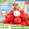 京地达广东增城桂味荔枝2.5斤特大果16-20g 不泡水空运新鲜水果礼盒包邮 实拍图