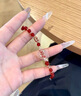 老凤祥锦鲤平安扣银手链女生玉髓玛瑙转运珠高档纪念日礼物送女朋友老婆 热销推荐*A款*鸿福锦鲤手链【品牌礼盒】 实拍图