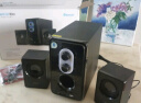 ENKOR恩科E50B 电脑蓝牙音响多媒体音箱重低音炮台式机喇叭家用桌面USB插卡音响有线笔记本小钢炮 黑色 实拍图