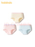 巴拉巴拉女童内裤棉小中大童三角短裤裆不夹P亲肤舒适三条装209925170004 实拍图