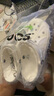 卡骆驰crocs洞洞鞋贝雅卡骆班轻便耐磨一脚蹬休闲鞋|205089 白/深蓝-126 39 (240mm) 实拍图