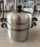 九阳（Joyoung）蒸锅不锈钢蒸锅家用炖汤蒸馒头包子鱼三层大容量汤锅28cm 实拍图