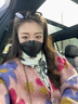 beneunder日抛防晒口罩女全脸防晒面罩防紫外线UV33924冷调拼色（x7）M 实拍图