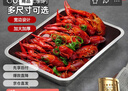 美厨（maxcook）304不锈钢盘子方盘 加深方盘长方形餐盘 烤鱼烧烤36cm MCFT2366 实拍图