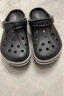 卡骆驰crocs洞洞鞋贝雅卡骆班轻便耐磨一脚蹬休闲鞋|205089 黑色/白色-066 39 (240mm) 实拍图