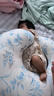 良良（liangliang）孕妇枕头护腰侧睡枕哺乳枕宝宝防吐奶安抚斜坡枕 月子宝妈礼物 奇遇蓝 【纯棉枕套 一枕多用】 实拍图