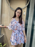 浪莎（LangSha）裙式泳衣女清新减龄遮肉显瘦U型露背高级感沙滩温泉度假泳装 实拍图