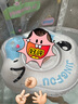 鲸保婴儿游泳圈0-12个月脖圈 新生儿游泳圈宝宝洗澡颈圈K5012蓝色大码 实拍图