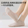 猫人（MiiOW）女士袜子女春夏船袜【100%纯棉10A抗菌】网眼黑色短筒袜透气吸汗 实拍图