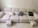 酷比得2025新款现代简约奶油风沙发客厅转角贵妃组合猫抓布艺沙发 3米单扶手单人位*2+单人位*2 (尊享版云端坐感)御感猫抓布 实拍图