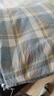 浪莎（langsha）A类纯棉被套单人150x200x230cm被罩单件全棉被单被子套床上四件套 素雅-蓝格【甄选全棉新疆棉】 200x230cm-单被套【A类母婴级】 实拍图
