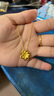 周六福足金黄金项链女牡丹花吊坠AC062228约5.38g42+2cm生日礼物计价 实拍图