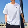 安踏（ANTA）【快干棉】T恤男女同款2025夏季情侣吸湿排汗LOGO宽松休闲短袖t恤 【小logo】纯净白8125-1 L /男175 女170 实拍图