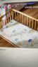 babycare婴儿凉席宝宝透气吸汗婴儿床冰丝席儿童水洗泡泡树蓝65*120CM 实拍图