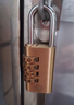 梅花梅花腰圆密码锁黄铜密码锁箱包抽屉防盗健身房小挂锁 腰圆铜28mm*4密码轮 实拍图