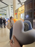 梦多福真空级降噪丨U型枕旅行飞机护颈枕便携坐车睡觉神器脖子颈椎靠枕 护颈支撑丨深度降噪-山川蓝旗舰 高枕慢回弹记忆棉填充 实拍图
