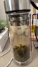 富光玻璃杯双层带茶隔大容量水杯 高档商务泡茶杯 高硼硅杯子500ml 实拍图