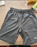 特步短裤男五分裤夏装新款运动裤透气速干裤跑步健身男裤子 珍珠灰-0200（吸湿速干-七分裤）-男 L 实拍图