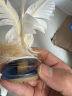 紫湖毽子鹅毛羽毛彩色比赛毽球牛筋底花键儿童毽子白色 5只装 实拍图
