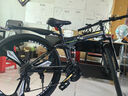 凤凰（Phoenix） 凤凰自行车可折叠山地车路虎男士成年人变速女式越野公路单车 三刀消黑/折叠双避震/全竞速轴承 27.5寸27速【参考：168-198cm】 实拍图