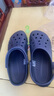 卡骆驰crocs洞洞鞋贝雅男鞋女鞋轻便耐磨一脚蹬拖鞋休闲鞋|10126 深蓝-410 40 (250mm) 实拍图