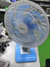 美的电风扇台扇家用大风量清新空气办公室卧室宿舍摇头扇轻音空调伴侣 FGAU40D【蓝白色升级加大款】 实拍图
