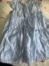 ASK JUNIOR童装儿童裙子女童连衣裙夏装天丝可爱度假风婴幼公主裙 蓝色 110 实拍图