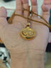 黄金八宝罗盘项链女金包银999可旋转吊坠手编绳送女友情人节礼物 八宝罗盘吊坠（金包银） （赠手编绳）证书+礼盒 实拍图