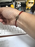 周生生【细绳红色】Charme串珠配绳3mm细版手绳不锈钢绳男女定价 E21 实拍图