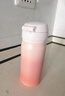 膳魔师（THERMOS）保温杯大容量水杯儿童男女士杯子情侣不锈钢生日礼物定制刻字JNL 316L不锈钢-珊瑚粉 350ml 实拍图