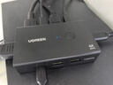 绿联HDMI KVM切换器4K高清视频切屏器二进一出 共享USB打印机/键盘鼠标接两台主机电脑共用显示器90809 实拍图