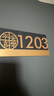 豪思克普 门牌号 平安喜乐17*8cm办公室公寓包间入户高级感定制磨砂亚克力门牌  实拍图