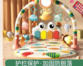 婴儿玩具0-1岁健身架婴儿脚踏钢琴新生儿礼盒宝宝用品3-6个月摇铃床铃故事机幼儿早教男孩女孩周岁礼物 樱花粉【护栏+摇铃+挂件+早教投影机】 实拍图