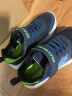 Skechers斯凯奇儿童运动鞋春秋女童魔术贴休闲鞋中大童轻质跑步鞋303601L 403723L海军蓝色/柠檬色/NVLM 30 实拍图