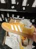 adidas「T头鞋」STADT经典时尚薄底运动板鞋男女阿迪达斯三叶草   黄色/亮白/汉玉白（推荐女生买小半码）   42.5 实拍图