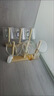 英耀家用杯架茶具木制倒挂沥水水杯架子防尘茶杯玻璃杯创意收纳置物架 三杆8格 实拍图