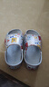 巴布豆儿童拖鞋男童女童洞洞鞋沙滩鞋宝宝凉鞋幼儿凉拖夏季 浅兰 180码 实拍图