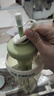 【京东物流】水杯冰霸吸管杯高颜值学生茶水分离大容量杯子 肚肚杯1个-浅绿色 实拍图