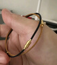 六福珠宝钢丝绳手绳转运珠配饰配件 约18.5cm-B3款姜黄色1.5mm钢丝绳 实拍图