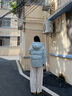 波司登（BOSIDENG）新款羽绒服90绒女款连帽保暖防风短款厚外套B250245112XS 净水蓝|5981 S 160/84A 实拍图