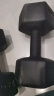 华亚（HUAYA） 哑铃环保包胶六角手铃男士家用健身器材 20KG 一副（左右手各10公斤） 实拍图