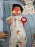 爱贝迪拉短袖夏季连体衣婴儿睡衣薄款新生婴幼儿空调服外出男女宝宝 （短袖无骨小凉衣）贝丽莓兔 80cm 【建议15—20斤】 实拍图