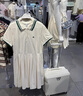 森马（Semir）连衣裙女夏季撞色polo领短裙字母运动风学院风百褶裙101325114051 实拍图
