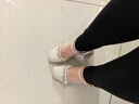 卓诗尼粗跟玛丽珍高跟鞋女2026春夏新款一字带配裙子包头凉鞋珍珠单鞋子 米白色-后空款5.5CM 35 【现货速发】 实拍图